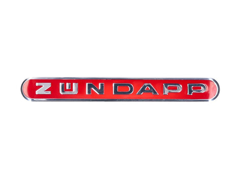 Sticker aluminum red for Zündapp OEM STANDARD MOTOVEIKALS 21