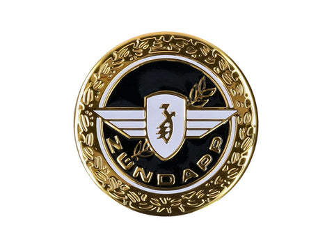 Sticker emblem D=64mm round gold shiny aluminum for Zündapp OEM STANDARD MOTOVEIKALS 21