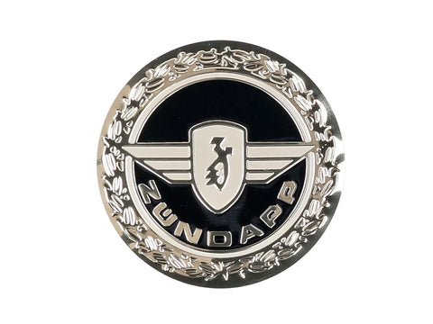 Sticker emblem D=64mm round silver glossy aluminum for Zündapp OEM STANDARD MOTOVEIKALS 21