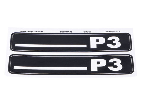 Sticker set 105mm x 21mm for Hercules Prima 3 MOGA MOTOVEIKALS 21