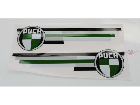 Sticker set 2 total length approx. 210mm high 55mm for Puch VZ 50 Mokick Dakota DIVERSE / IMPORT MOTOVEIKALS 21
