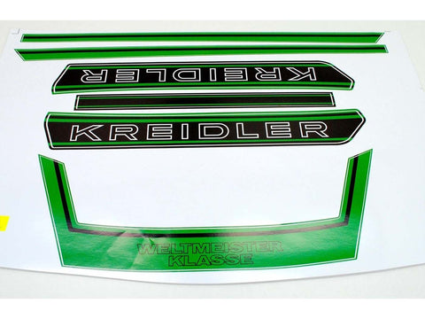 Sticker set for rear, tank, seat world champion green for Kreidler Florett RS RMC K54 DIVERSE / IMPORT MOTOVEIKALS 21