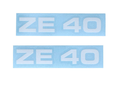 Sticker set MOGA 2 parts wide 95mm high 17mm for moped mokick MOGA MOTOVEIKALS 21