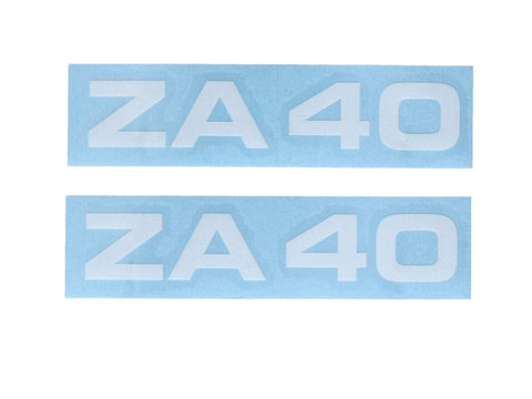 Sticker set MOGA 2 parts wide approx. 95mm high 17mm for moped mokick MOGA MOTOVEIKALS 21