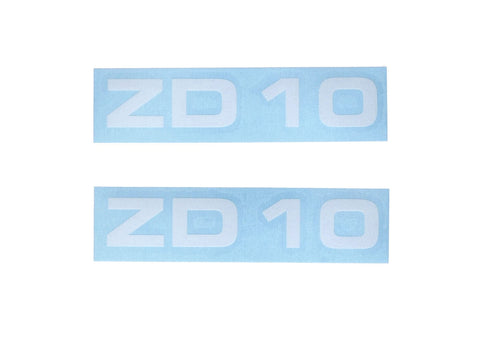 Sticker set MOGA 2 parts width 95mm height 17mm for Zündapp ZD 10 moped MOGA MOTOVEIKALS 21
