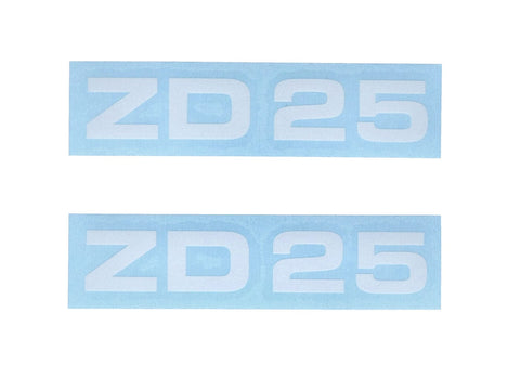 Sticker set MOGA 2 parts width approx. 95mm height 17mm for Zündapp ZD 25 moped MOGA MOTOVEIKALS 21