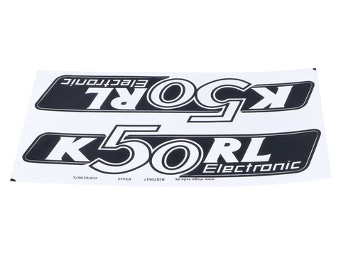 Sticker set MOGA 2 pieces 160mm x 40mm for Hercules K 50 RL Electronic MOGA MOTOVEIKALS 21