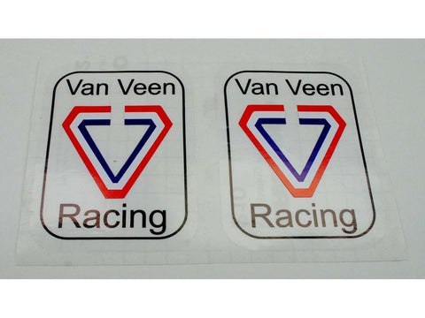Sticker set size approx. 110mm x 80mm for Kreidler Florett RS RMC VANVEEN MOTOVEIKALS 21