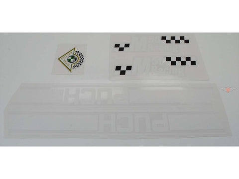 Sticker set tank fairing 5-piece white for Puch M 50 Racing Moped Mokick DIVERSE / IMPORT MOTOVEIKALS 21