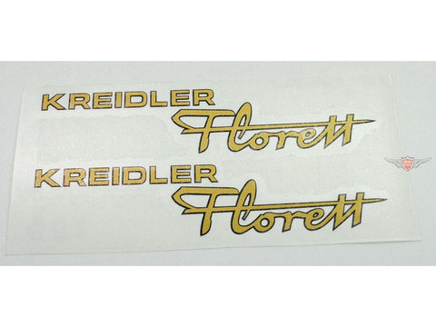 Sticker set tank / fairing gold for Kreidler Florett egg tank K54 DIVERSE / IMPORT MOTOVEIKALS 21