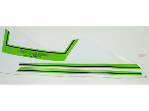 Sticker set world champion rear seat green for Kreidler Florett RS RMC K54 DIVERSE / IMPORT MOTOVEIKALS 21