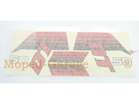 Sticker tank set black red for Yamaha DT 50 Mokick 1983-1985 DIVERSE / IMPORT MOTOVEIKALS 21
