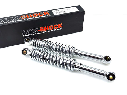 Struts chrome 2 pieces 340mm 10mm 8mm 7mm 46mm for Kreidler, Zündapp, Hercules, Puch DIVERSE / IMPORT MOTOVEIKALS 21