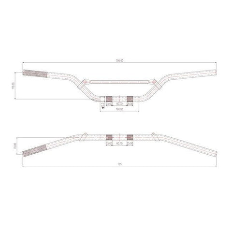 Stūre SIFAM Guidon Alu Ø22,2 mm SIFAM MOTOVEIKALS 21