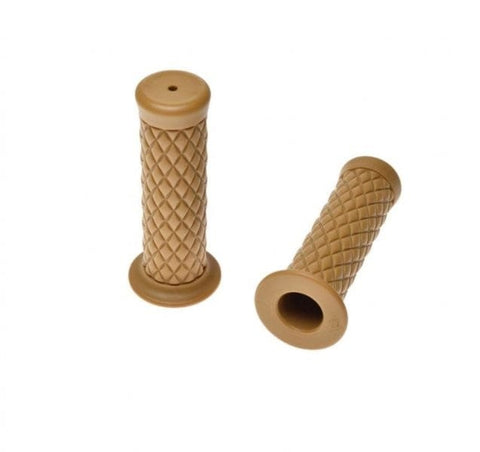 Stūres rokturi 1"+7/8 124mm LIGHT BROWN REPLICA MOTOVEIKALS 21