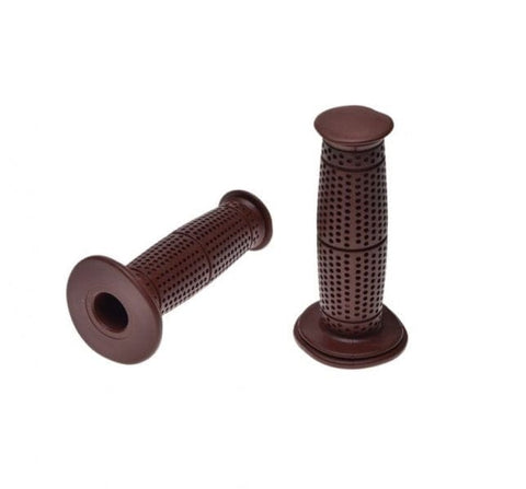 Stūres rokturi 1"+7/8 125mm BROWN REPLICA MOTOVEIKALS 21