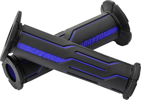 Stūres rokturi DAYTONA GRIPPYGRIP GGD black/blue 22mm DAYTONA MOTOVEIKALS 21
