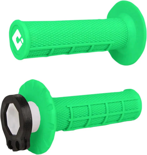 Stūres rokturi ODI V2 WAFFLE LOCK-ON Green 22mm ODI MOTOVEIKALS 21