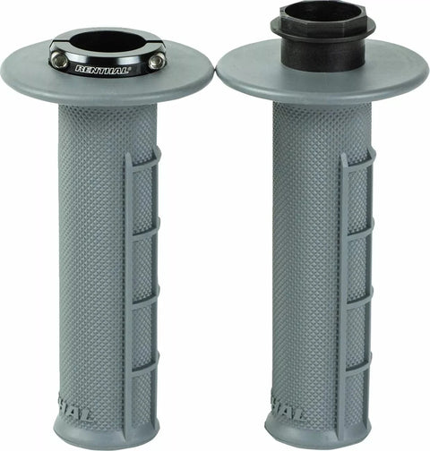 Stūres rokturi RENTHAL Half-Waffle MEDIUM gray 22mm RENTHAL MOTOVEIKALS 21