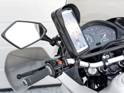 Stūres un spoguļa viedtālruņa stiprinājums Opti Mirror Ø 9-14 mm OPTILINE MOTOVEIKALS 21