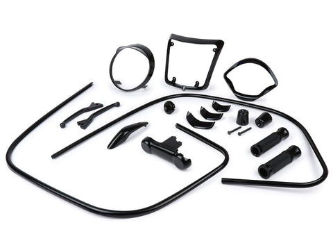Styling kit Moto Nostra Black Collection", glossy black, for Vespa GTS300 HPE (2019-2022) and Vespa GTS 125 IGET (2019-2022)" MOTO NOSTRA MOTOVEIKALS 21