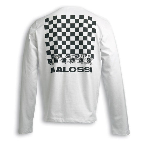 T-krekls ar garām piedurknēm MALOSSI GRIFFE logo white L MALOSSI MOTOVEIKALS 21