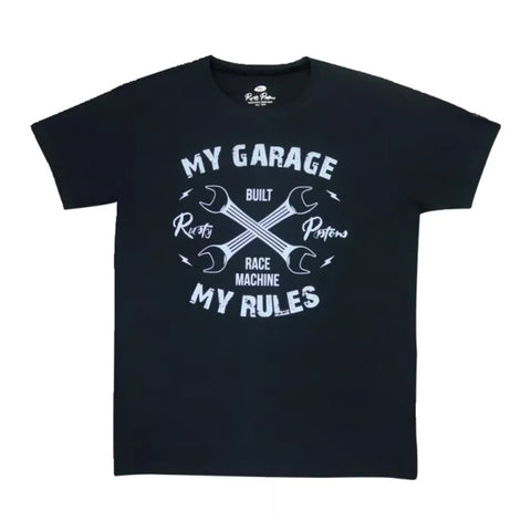 T-krekls Rusty Pistons Garage Black RUSTY STITCHES MOTOVEIKALS 21