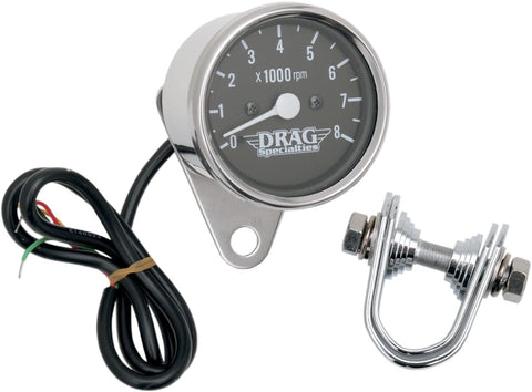 Tach 2.4" Blk Led Lite DRAG SPECIALTIES DRAG SPECIALTIES MOTOVEIKALS 21