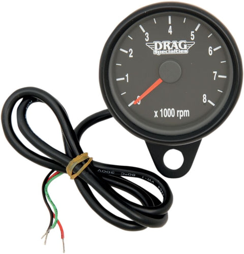 Tach Blk 2.4" Blk W/Led DRAG SPECIALTIES DRAG SPECIALTIES MOTOVEIKALS 21