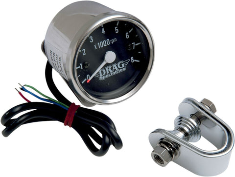 Tach Elec 2.4"Blk Bulb Lt DRAG SPECIALTIES DRAG SPECIALTIES MOTOVEIKALS 21