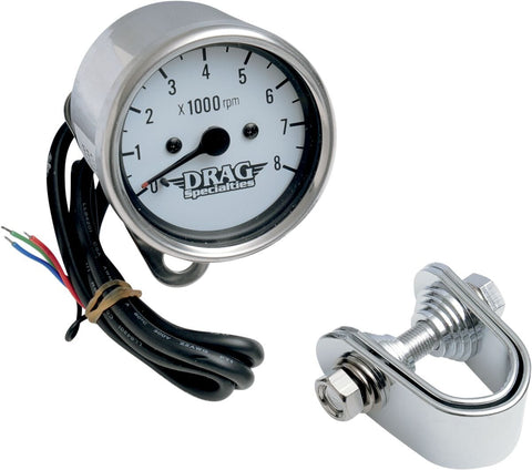 Tach Elec 2.4"Wht Bulb Lt DRAG SPECIALTIES DRAG SPECIALTIES MOTOVEIKALS 21