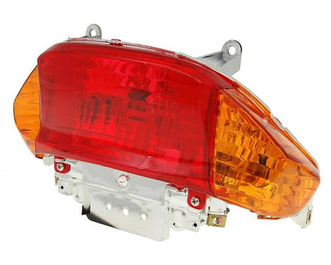 tail light assy - orange turn signal lens - E-marked for Kymco Filly, Baotian BT49QT-9 101 OCTANE MOTOVEIKALS 21