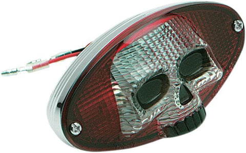 Taillight Red/Clr Skull Cateye DRAG SPECIALTIES DRAG SPECIALTIES MOTOVEIKALS 21