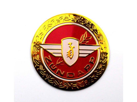 Tank emblem red diameter approx. 64mm for M 25 50 Bergsteiger, R scooter, GTS 50, C Sport, Super, KS 80, 100, ZD, ZL, ZX, ZS, ZE, ZR, A, X, ZB, ZA, moped, mokick DIVERSE / IMPORT MOTOVEIKALS 21