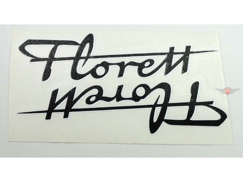 Tank sticker black 2 pieces 120mm x 30mm white for Kreidler Florett DIVERSE / IMPORT MOTOVEIKALS 21