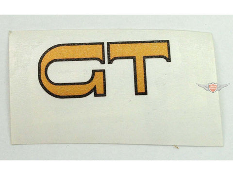 Tank sticker GT 1 piece 45mm x 20mm gold with black border for Kreidler Florett DIVERSE / IMPORT MOTOVEIKALS 21