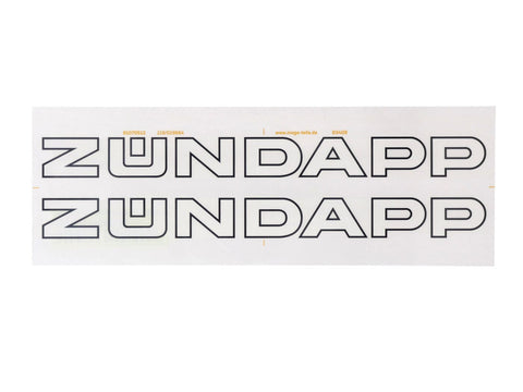 Tank sticker MOGA dimensions wide approx. 220mm high 20mm for Zündapp, Star, A 25, GTS 50, CX KS 80 Super, Sport, K 80, SX MOGA MOTOVEIKALS 21