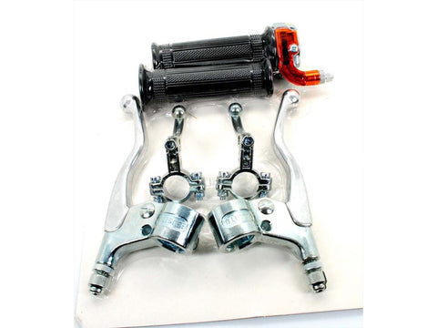 Throttle grip fitting with lever set Lusito LUSITO MOTOVEIKALS 21