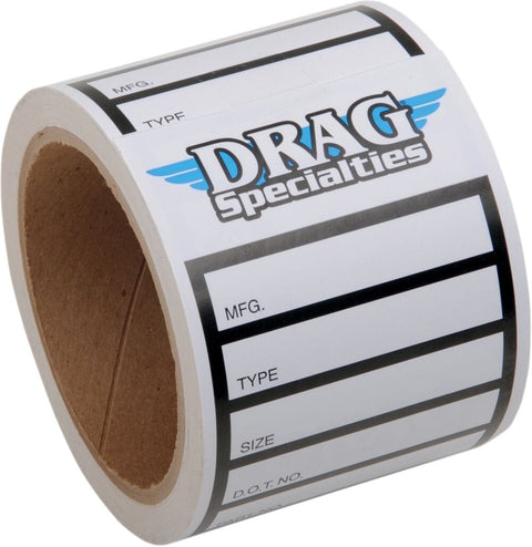 Tire Label D/S 100Pcs DRAG SPECIALTIES DRAG SPECIALTIES MOTOVEIKALS 21