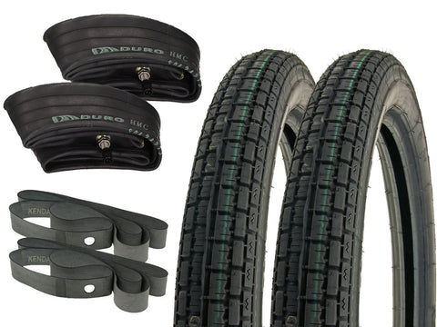 tire set Heidenau K30 2.75-16 M/C 46J TT w/ inner tube HEIDENAU MOTOVEIKALS 21