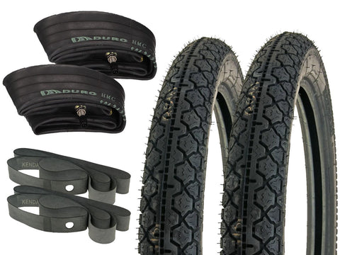 tire set Heidenau K36/1 2.75-16 M/C 46J TT w/ inner tube HEIDENAU MOTOVEIKALS 21