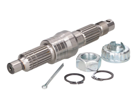 transmission output shaft RMS 146mm incl. nut, crown nut, splint for Piaggio, Gilera -1999 RMS MOTOVEIKALS 21