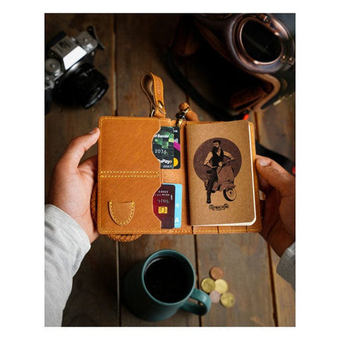 Trip Machine Explorer wallet vintage tan TRIPMACHINE MOTOVEIKALS 21