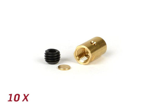 Trunnion set, long -BGM ORIGINAL Ų=10x16.25mm- Lambretta LI, LIS, SX, TV (series 2-3), DL, GP - 10 pcs BGM ORIGINAL MOTOVEIKALS 21