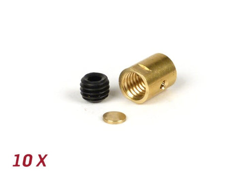 Trunnion set, short -BGM ORIGINAL Ų=10x13mm- Lambretta LI, LIS, SX, TV (series 2-3), DL, GP - 10 pcs BGM ORIGINAL MOTOVEIKALS 21