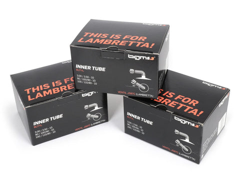 Tube-Kit (3x) -BGM PRO 10 inch- 3.50-10, 100/80-10, 100/90-10 - valve position type Lambretta BGM PRO MOTOVEIKALS 21
