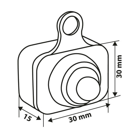 Ūdensdrošs On/Off 6A slēdzis Lampa – 12 V LAMPA MOTOVEIKALS 21