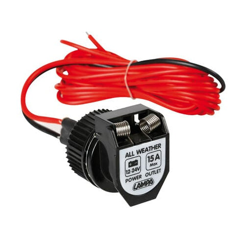 Ūdensizturīga 12/24 V strāvas ligzda Lampa PX-2 LAMPA MOTOVEIKALS 21