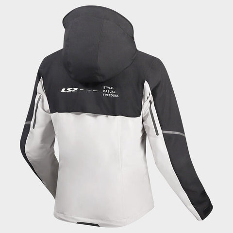 Ūdensizturīga vīriešu moto jaka LS2 AXEL grey black red LS2 MOTOVEIKALS 21