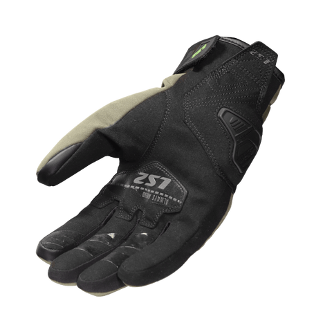 Ūdensizturīgi motocikla cimdi LS2 JET III ar Sheltex® membrānu black green black LS2 MOTOVEIKALS 21